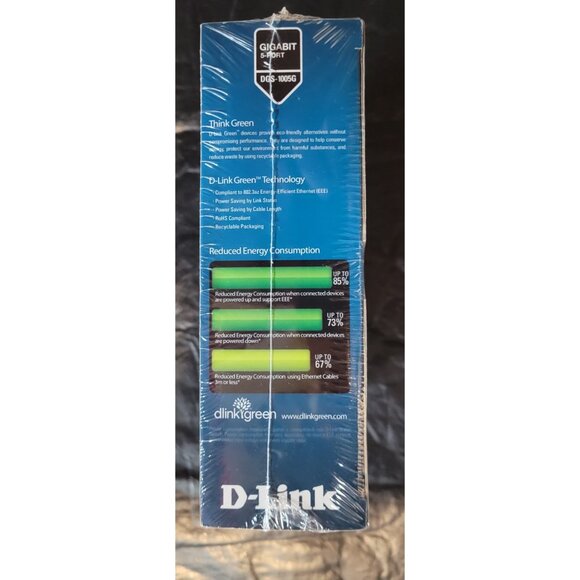 D-Link 5-Ports External Ethernet Switch DGS-1005G NEW SEALED - Picture 3 of 6